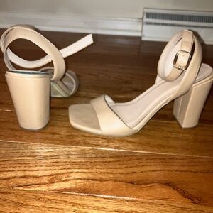 Nude Block Heels - A New Day Size 9